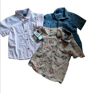 Three button down short sleeves 24 month